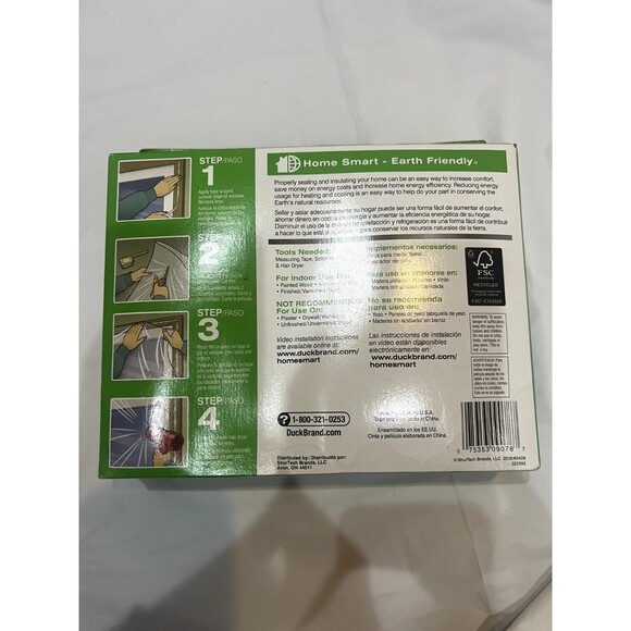 Duck Window Kit Para Ventana Crystal Clear Insulating Film-2 Films Total - Picture 2 of 2